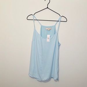 ANN TAYLOR LOFT light blue tank blouse